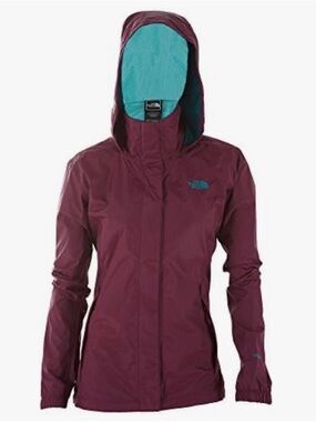 The North Face Resolve 2 DryVent Rain Jacket Windbreaker Purple & Teal Small